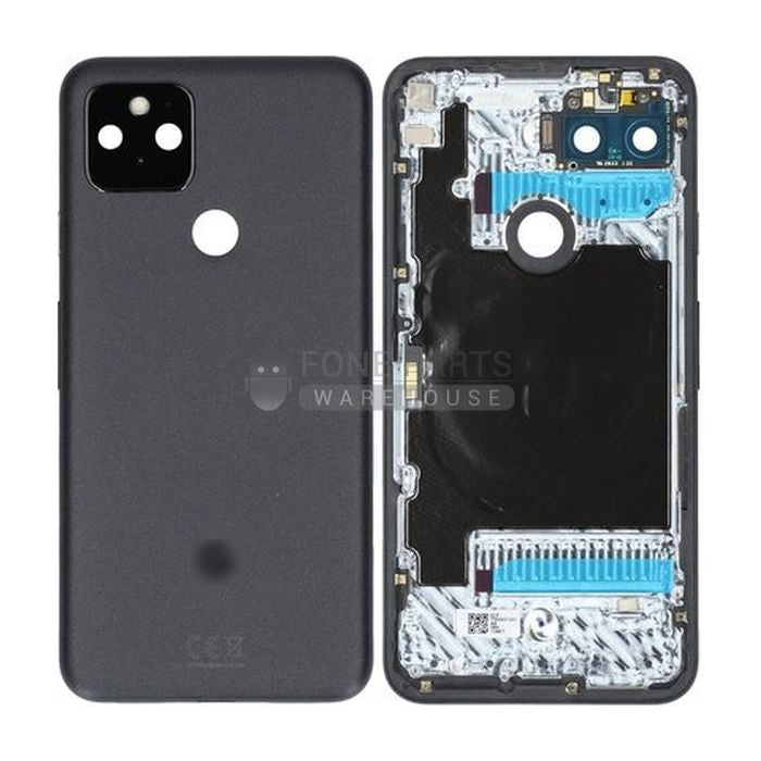 For Google (Pixel 5) Replacement Battery Back Cover [Black]