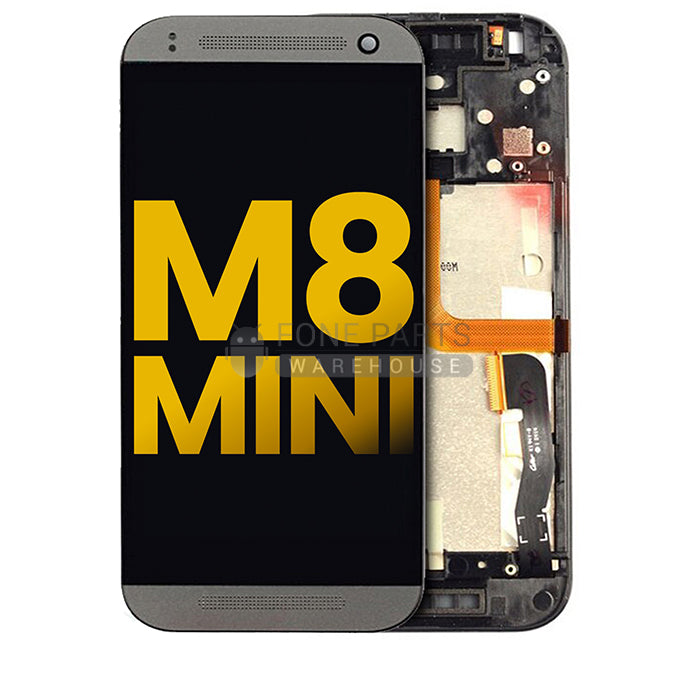 For HTC One M8 Mini 2 Replacement Complete Lcd with Digitizer and frame Assembly in [Black]