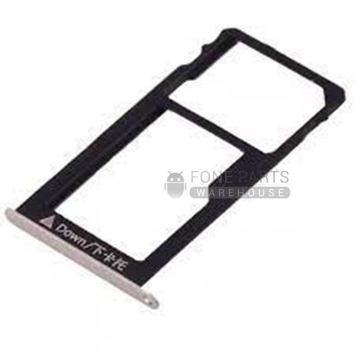 For Honor 5X / GR5 Replacement Sim + Memory Card Tray Holder [Silver]