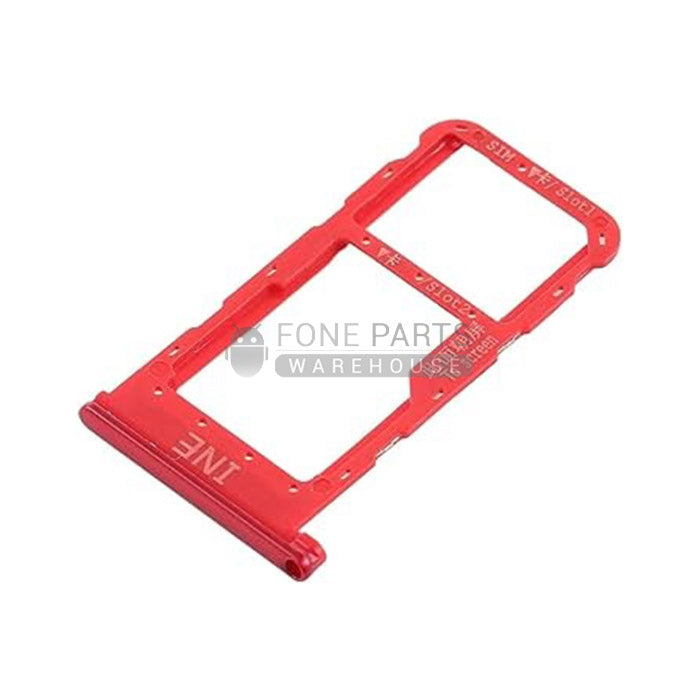 For Huawei Nova 3i/ P Smart Plus Replacement Sim Card Tray [Coral Red]