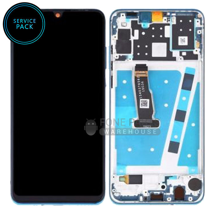 For Huawei P30 Lite LCD Screen Digitizer With Frame (Service Pack) [Aurora Blue]