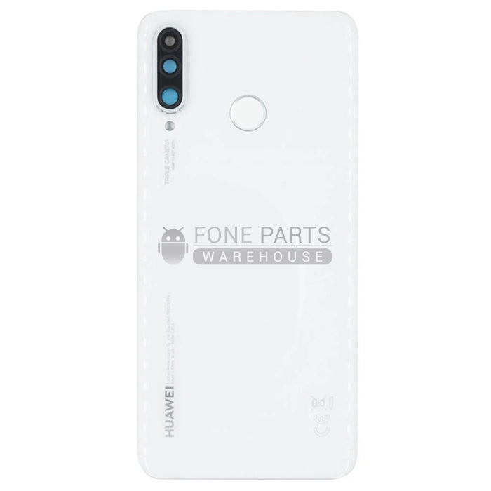 For Huawei P30 Lite Replacements Battery Back Cover With Lens (24 MP) [Pearl White]