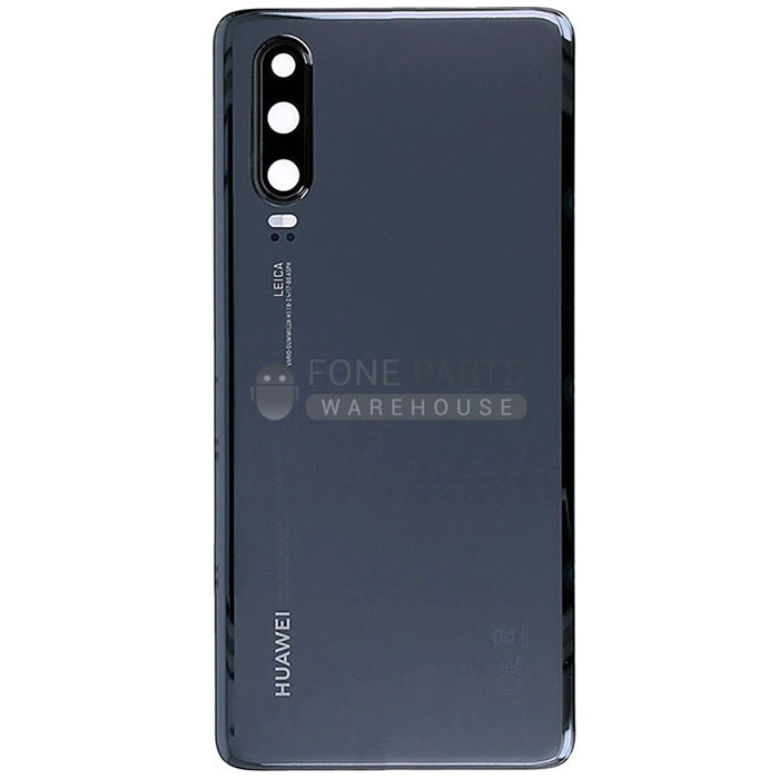 For Huawei P30 Replacements Battery Back Cover With Sticker [Black]