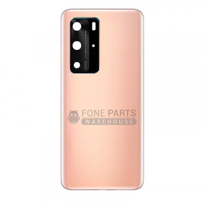 For P40 Battery Back Cover Camera Lens [Blush Gold]