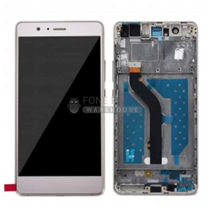 For Huawei P9 Lite Lcd Screen with Touch Digitizer in [Gold] [With frame]