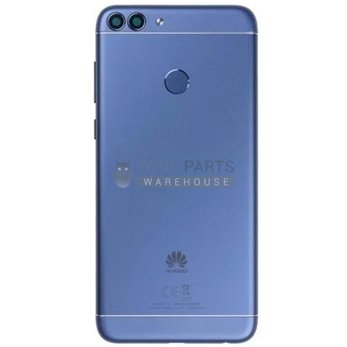 For P Smart (2018) Replacement Battery Back Cover With Sticker [Blue]