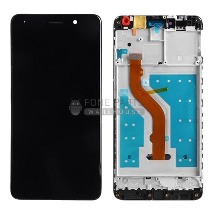 For Huawei Y7 / 2017 / Y7 Prime Lcd Screen With Touch Digitizer and Frame Assembly in[Black]