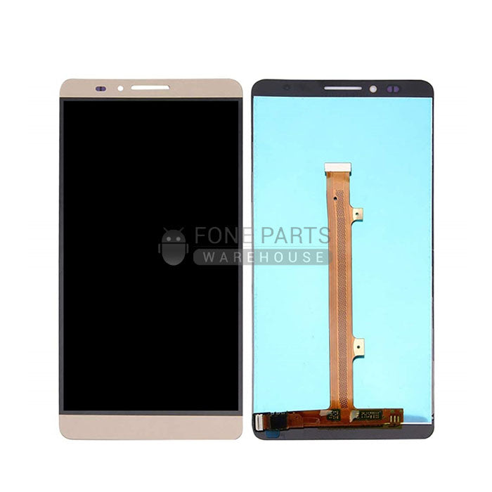 For Huawei mate 7 Lcd Screen With Touch Digitizer and Frame Assembly in[Gold]