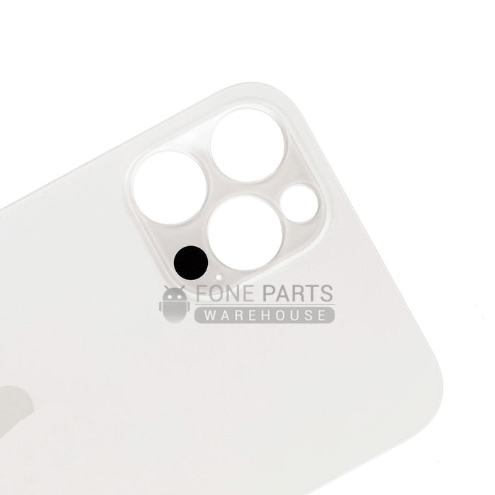 For IPhone 12 Pro Replacement Rear Cover Glass [Silver]