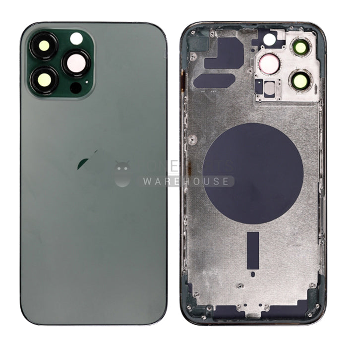 For IPhone 13 Pro Max Genuine Housing With Parts in [Alpine Green] (Grade A Condition Taken From 14 Days Used Phone)