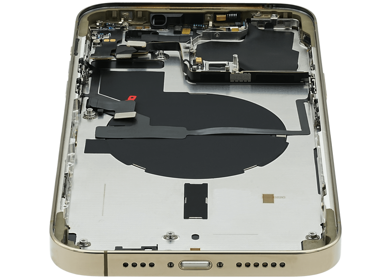 For IPhone 14 Pro Max Genuine Housing With Parts in [Gold] (Grade A Condition Taken From 14 Days Used Phone)