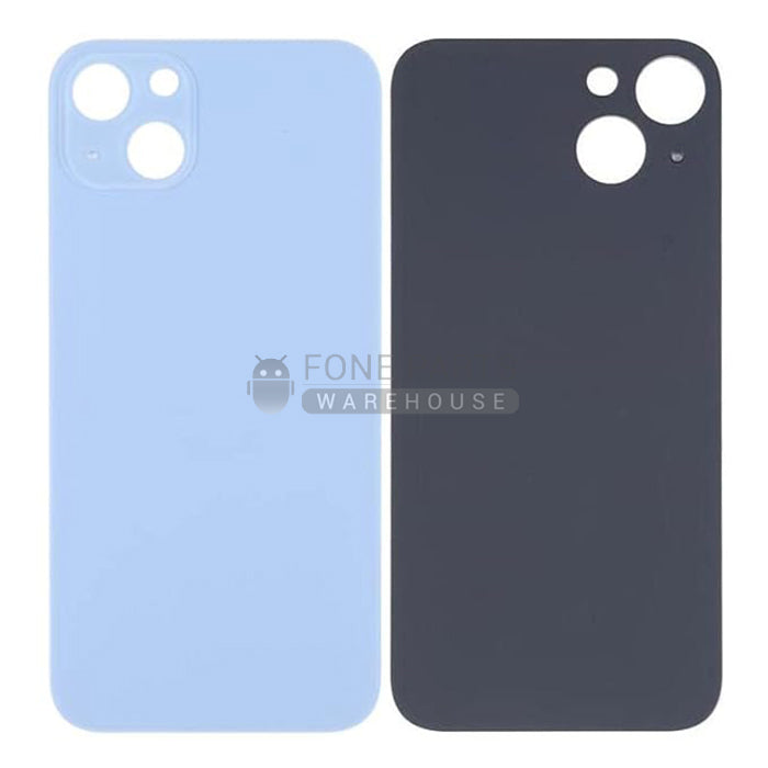 For IPhone 14 Replacement Rear Cover Glass [Blue]