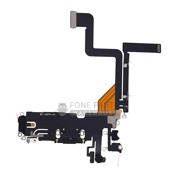 For IPhone 14 pro Genuine Charging Port Flex Cable[Space Black]