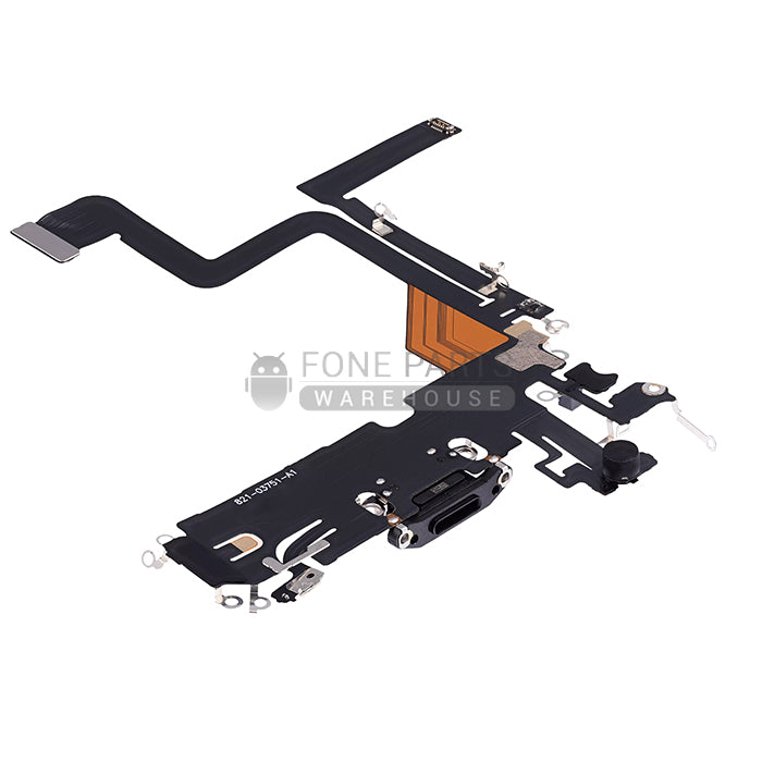 For IPhone 14 pro Genuine Charging Port Flex Cable[Space Black]