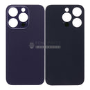 For IPhone 14 pro Replacement Rear Cover Glass [Deep Purple]