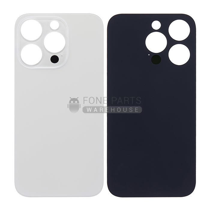 For IPhone 14 pro Replacement Rear Cover Glass [Silver]