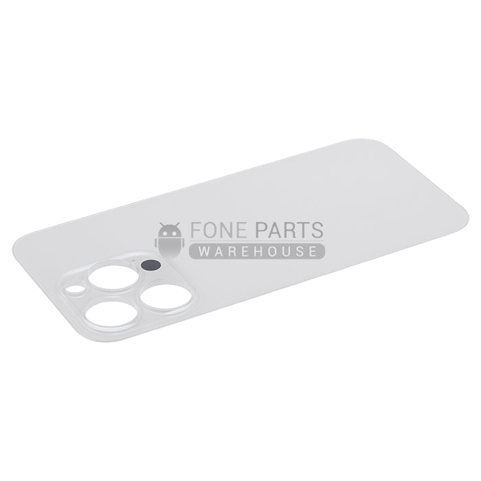 For IPhone 14 pro Replacement Rear Cover Glass [Silver]