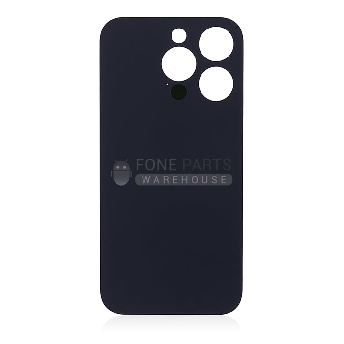 For IPhone 14 pro Replacement Rear Cover Glass [Space Black]