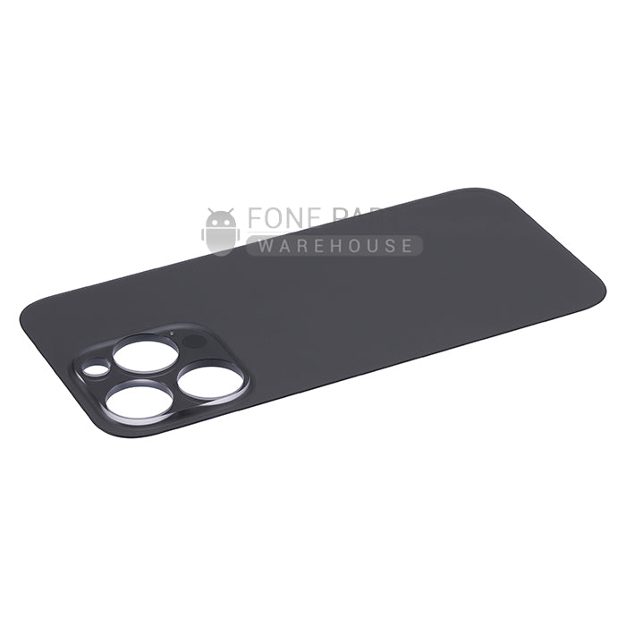 For IPhone 14 pro Replacement Rear Cover Glass [Space Black]