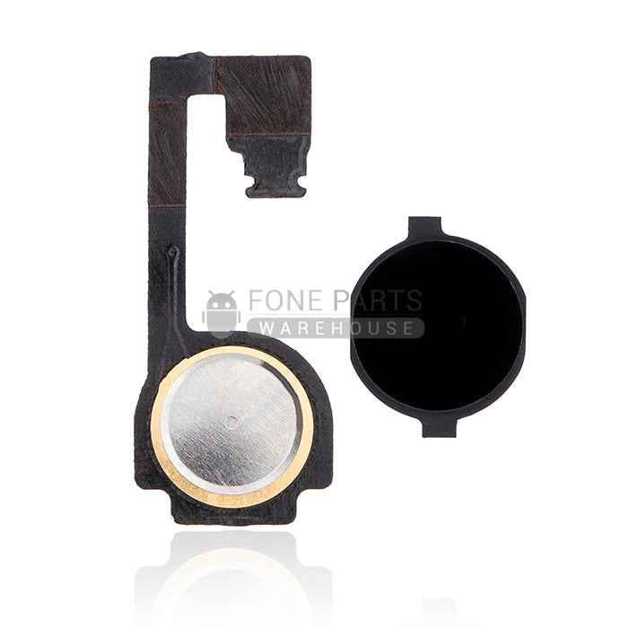 For IPhone 4 Replacement Home Button Flex With Button [Black]