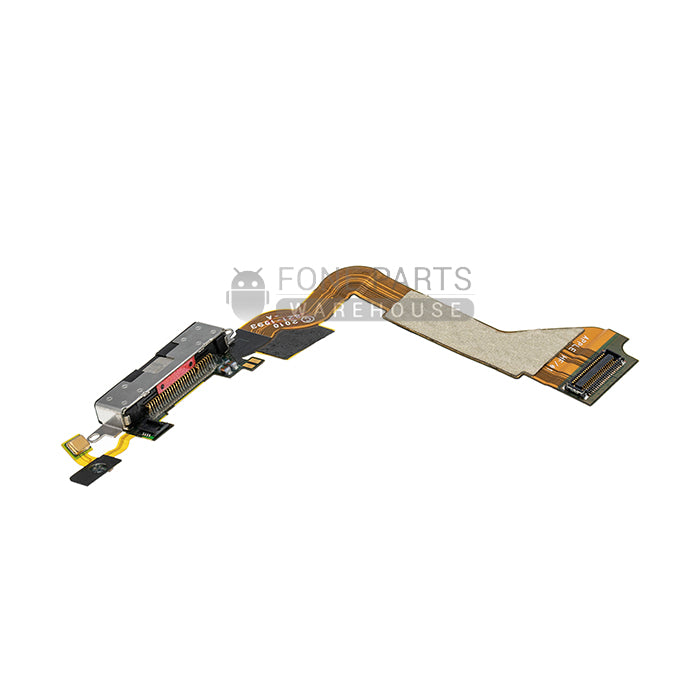 For IPhone 4 Replacement Charging Port With Flex [Black]