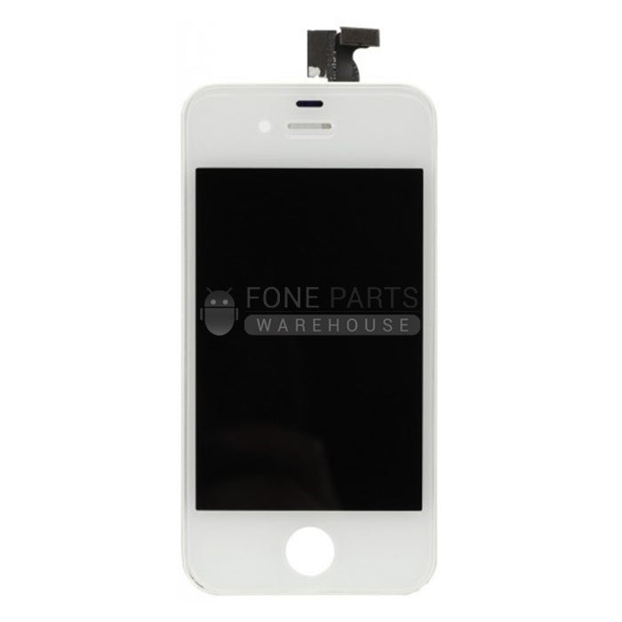 For IPhone 4 Replacement LCD Screen Assembly with Touch Digitizer and Frame High Quality [White]