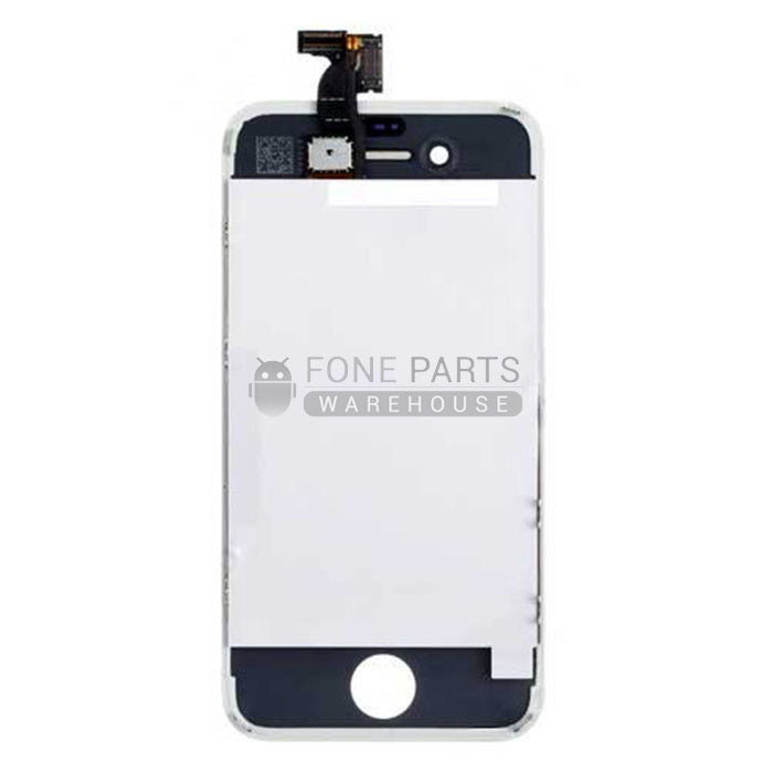 For IPhone 4 Replacement LCD Screen Assembly with Touch Digitizer and Frame High Quality [White]