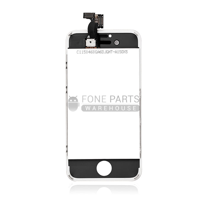 For IPhone 4S Replacement LCD Screen Assembly with Touch Digitizer and Frame [White]