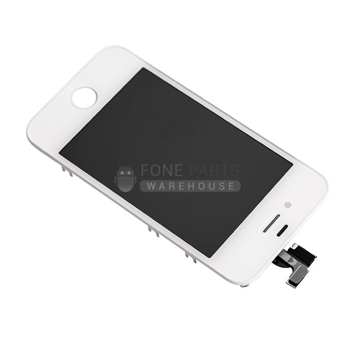 For IPhone 4S Replacement LCD Screen Assembly with Touch Digitizer and Frame [White]