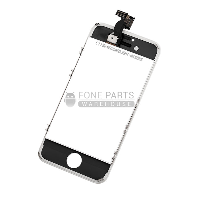 For IPhone 4S Replacement LCD Screen Assembly with Touch Digitizer and Frame [White]