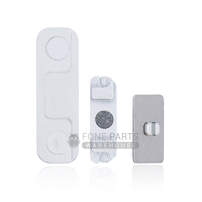 For IPhone 5 Replacement 3 Piece Button Set [Silver]