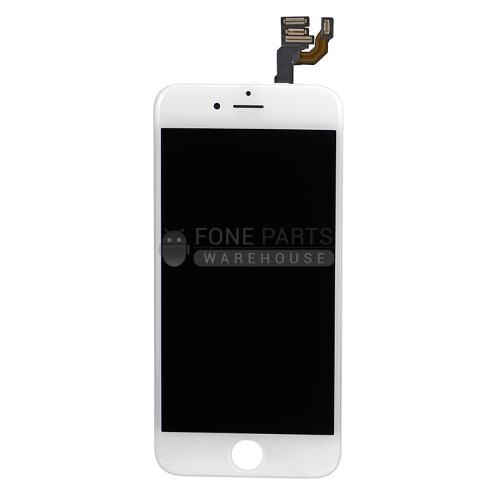 For IPhone 6 Replacement LCD Screen Assembly with Touch Digitizer and Frame [True Tone] [White]