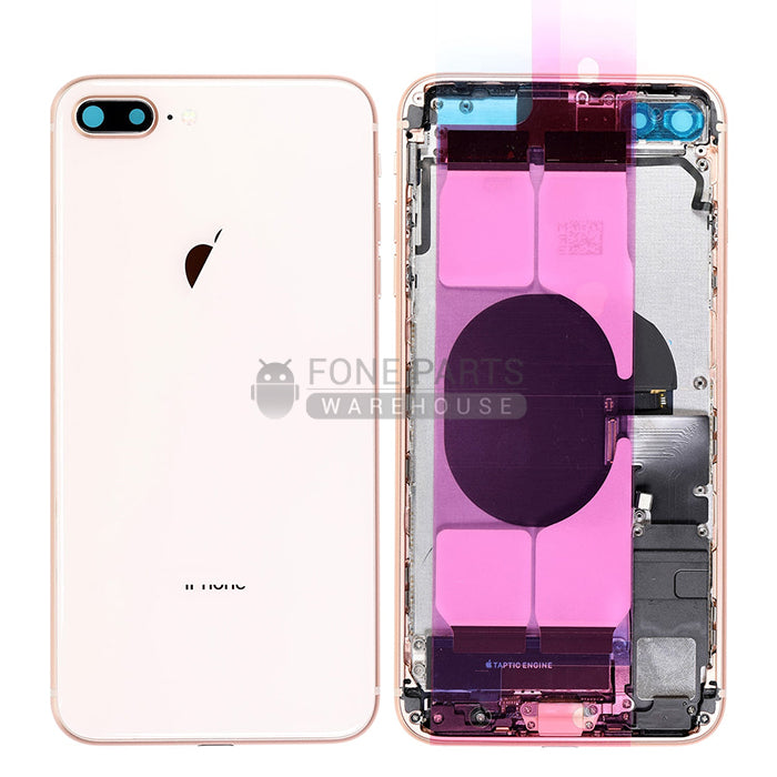 For IPhone 8 Plus Genuine Housing With Parts & Battery in [Rose Gold] [Grade A Condition Taken From 14 Days Used Phone]