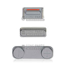 For IPhone SE Replacement 3 Piece Button Set [Black]