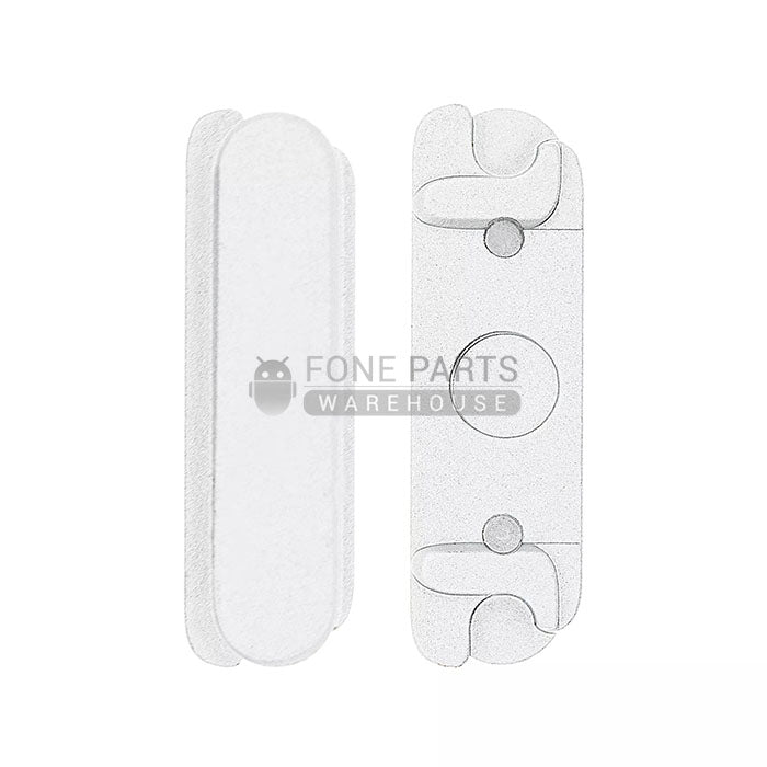 For IPhone SE Replacement 3 Piece Button Set [Silver]