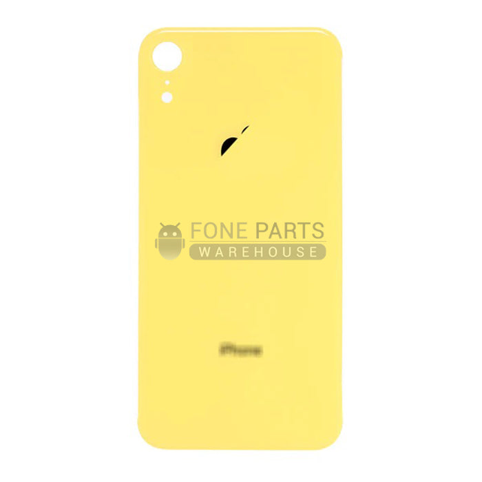 For IPhone XR Replacement Rear Cover Glass [[Yellow]]