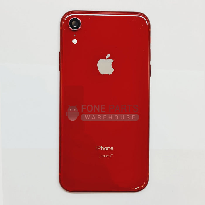 For IPhone XR Genuine Housing With Parts & Battery in [Red] (Grade A Condition Taken From 14 Days Used Phone)