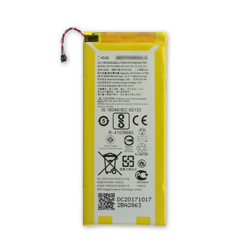 For Motorola G5 Plus Replacement Battery [HG40] [Assemble with original IC]