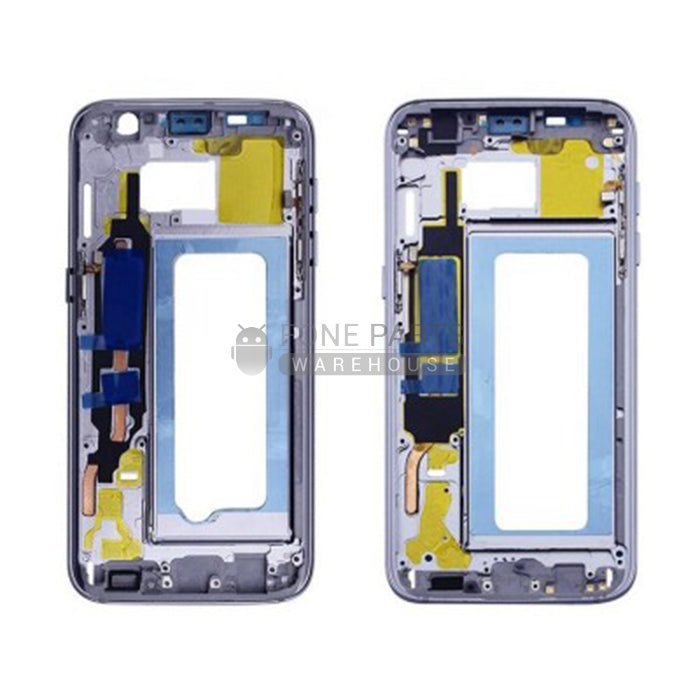 For Galaxy S7 Edge (G935) Replacement Middle Frame Housing Bezel [Blue]