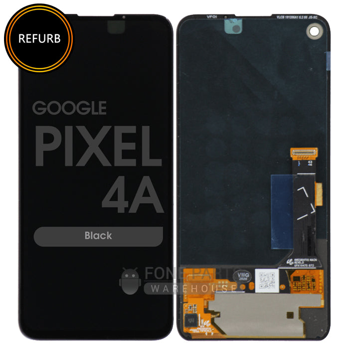 For Google (Pixel 4A) Lcd with Touch Digitizer Assembly in (Black) [Original-Refurbished]