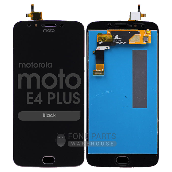 For Motorola E4 Plus Lcd Screen and Touch Digitizer Without Frame [Black]