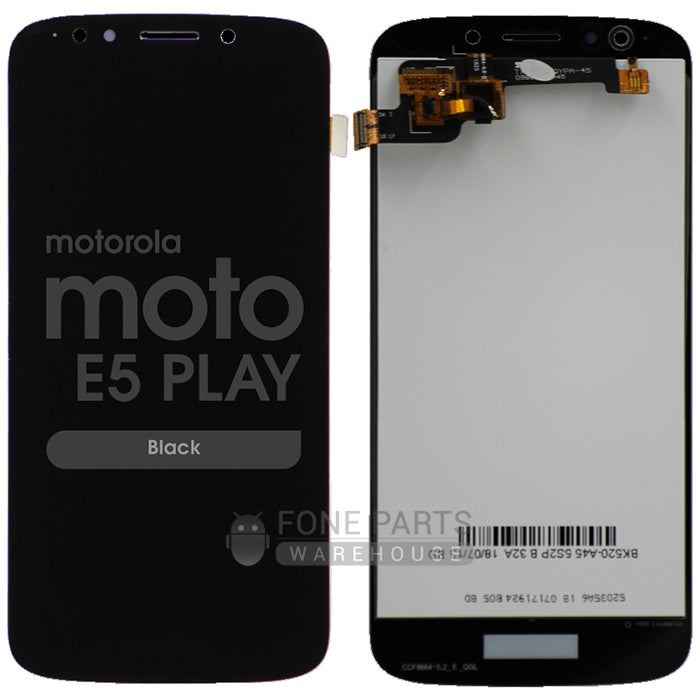 For Motorola E5 Play Lcd Screen and Touch Digitizer Without Frame [Black]