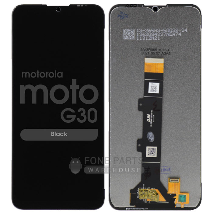 For Motorola G10 / G10 Power / G30 LCD Screen and Touch Digitizer Without Frame (Black)