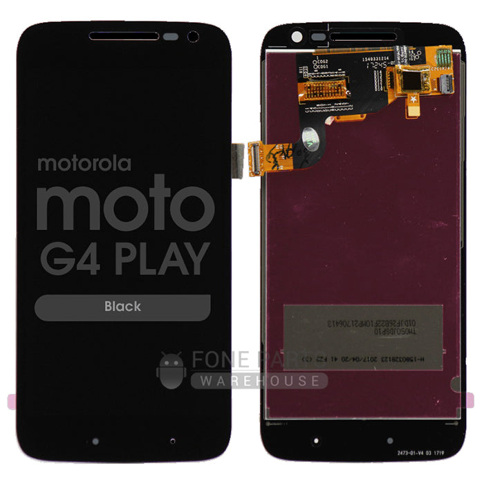 For Motorola G4 Play Lcd Screen and Touch Digitizer Without Frame [Black]