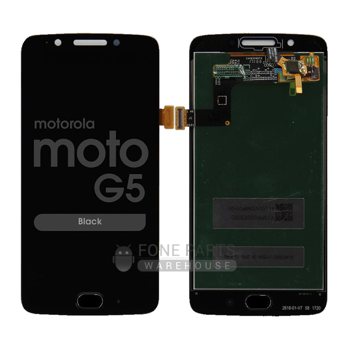 For Motorola G5 Lcd Screen and Touch Digitizer Without Frame [Black]