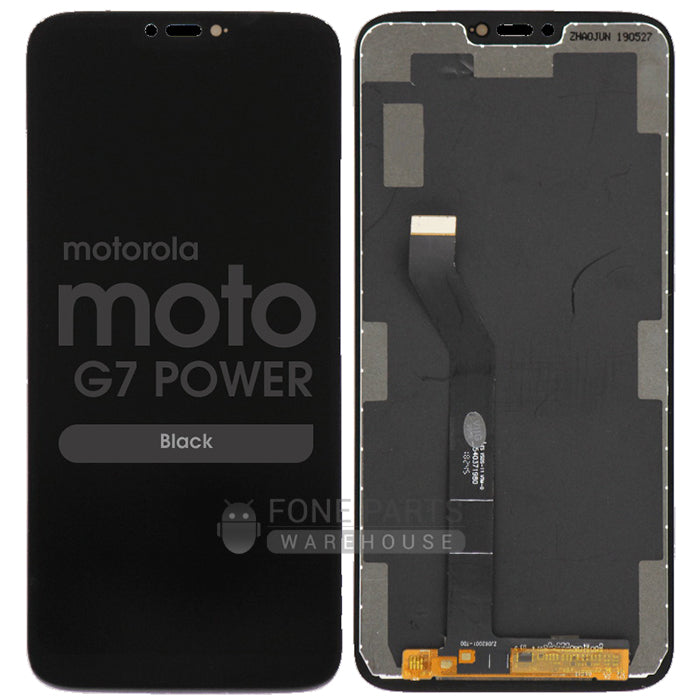 For Motorola G7 Power LCD Screen and Touch Digitizer Without Frame [Black]