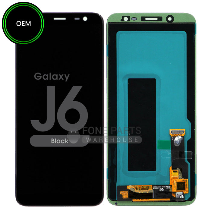 For Galaxy J6 (J600) Replacement LCD Screen Digitizer Assembly [OEM] [Black]