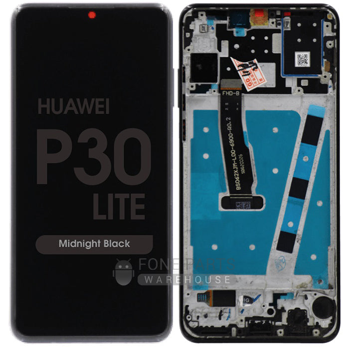 For Huawei P30 Lite LCD Screen Digitizer With Frame (OLED) [Black]