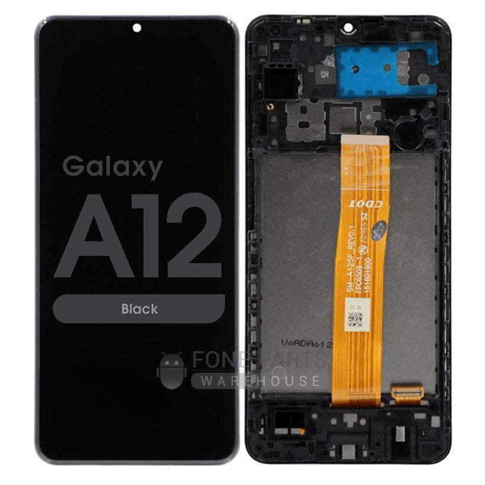 For A12 (SM-A125) LCD Screen With Touch Digitizer Assembly and Frame (Incell)