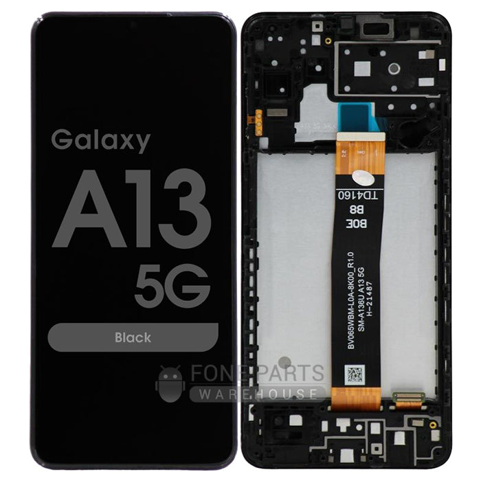 For Galaxy A13 5G (SM-A136) LCD Screen With Touch Digitizer Assembly and Frame (OEM)